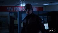 Bullseye di serial Daredevil saat mengenakan kostum milik Matt Murdock. (Marvel/Netflix)