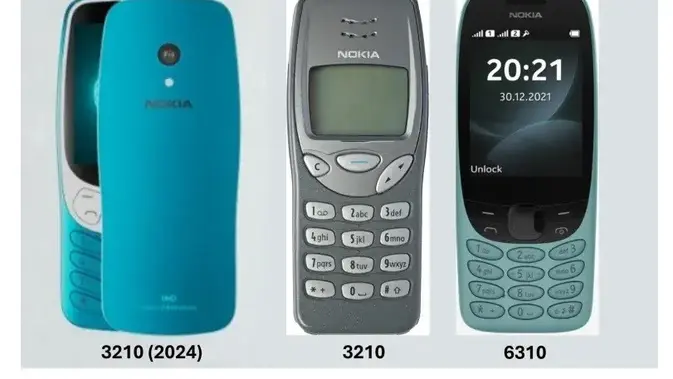 Nokia akan hidupkan kembali Nokia 3210 (2024) meski begitu, desain ponsel ini akan sedikit berbeda dengan pembaruan yang lebih modern dibanding versi lama (Foto: Gizchina).