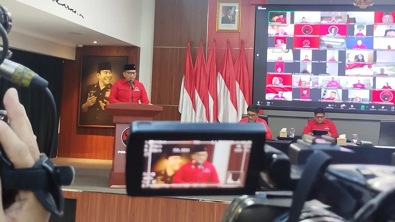 Jajaran DPP PDIP memberikan pembekalan kepala daerah terpilih dari PDIP yang digelar di Sekolah Partai PDIP, Jakarta Selatan.