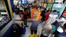 Terminal Kampung Rambutan mulai dipadati pemudik dalam empat hari terakhir. (medeka.com/Arie Basuki)