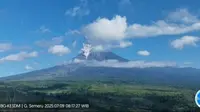 Gunung Semeru erupsi, tinggi letusan capai 1 Kilometer (Istimewa)