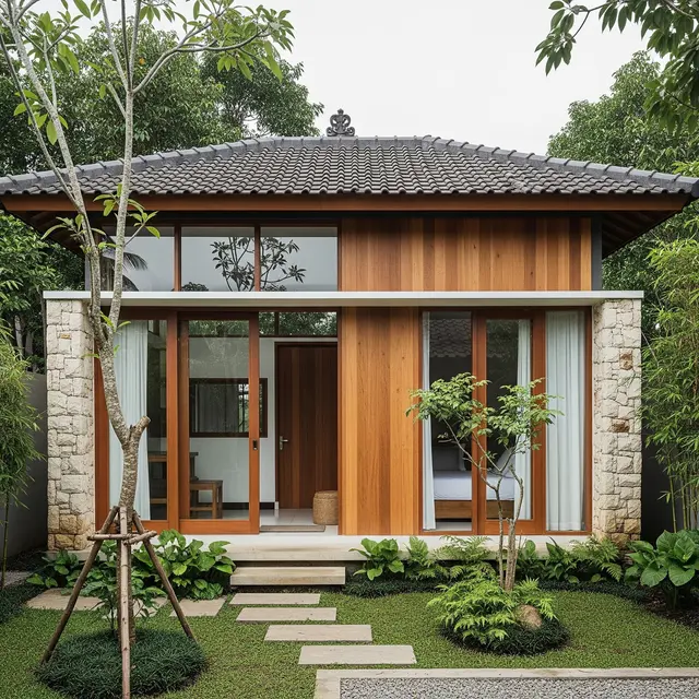 9 Desain Rumah Sederhana tapi Mewah Menggunakan Batu Alam, Tampilan Elegan