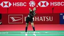 Aksi tunggal putri andalan Indonesia, Putri Kusuma Wardani pada pertandingan melawan wakil Taiwan, Sung Shuo Yun dalam babak 32 besar Indonesia Masters 2026 di Istora Senayan, Jakarta pada Rabu (21/01/2026). (Bola.com/Abdul Aziz)