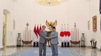 Presiden RI Prabowo Subianto menerima kunjungan kenegaraan Perdana Menteri (PM) Jepang Shigeru Ishiba di Istana Kepresidenan Bogor Jawa Barat, Sabtu (11/1/2025).