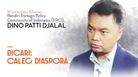 Wawancara khusus bersama pendiri dan penggagas Foreign Policy Community Indonesia (FPCI), Dino Patti Djalal, pada Rabu, 20 Maret 2019 di Bengkel FPCI, Karet, Jakarta.