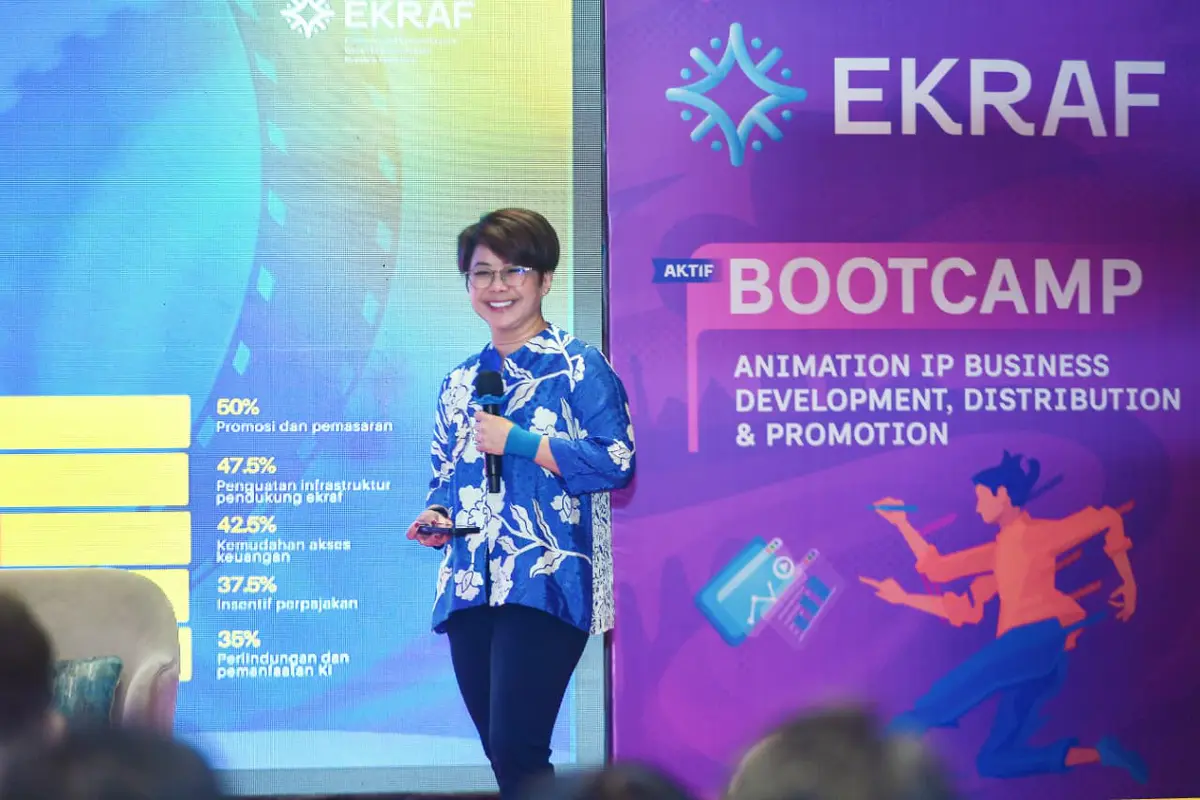 Kementerian Ekonomi Kreatif/Badan Ekonomi Kreatif menyelenggarakan program Akselerasi Kreatif (AKTIF) Subsektor Film dan Animasi
