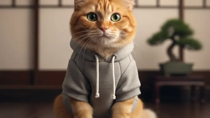 Contoh Model Baju Kucing yang Menarik serta Aksesori untuk Kepala dan Leher/ Ilustrasi Gemini AI.