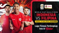 Link Siaran Langsung Timnas Indonesia vs Filipina Kualifikasi Piala Dunia 2026 di Vidio. (Sumber: dok. vidio.com)