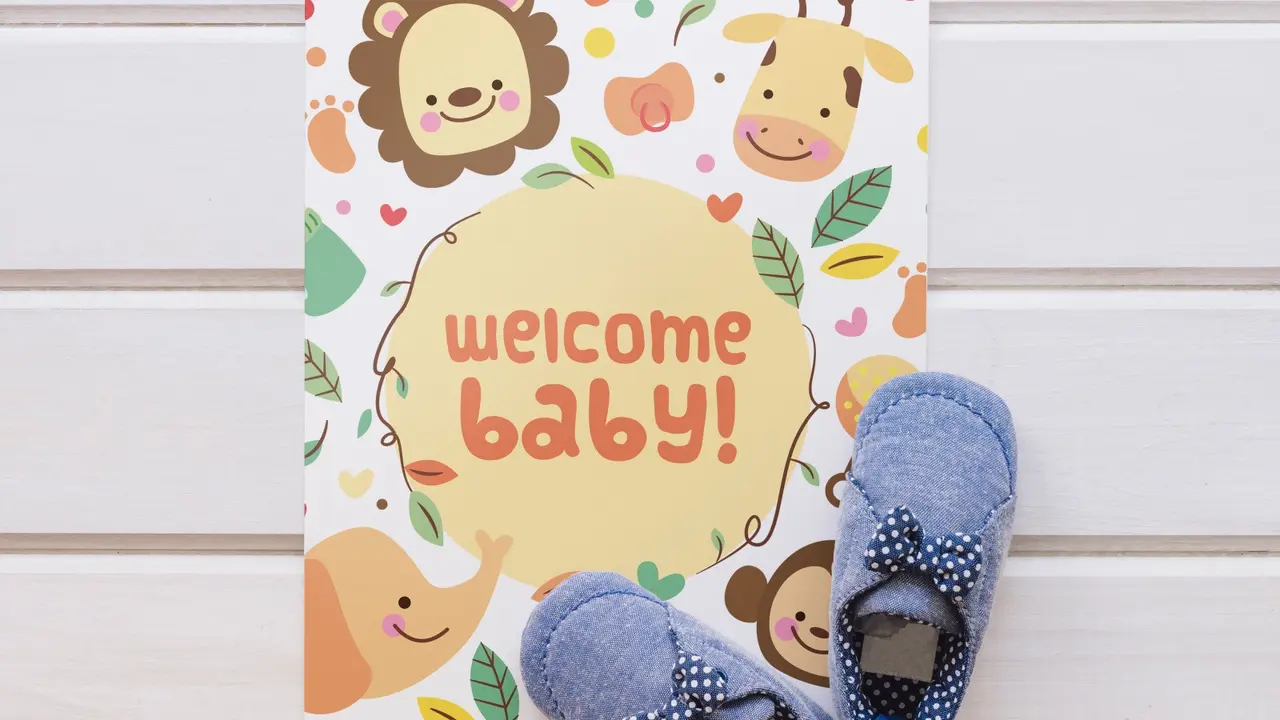 Ilustrasi ucapan kelahiran bayi