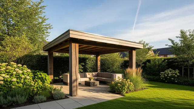 Model Gazebo Sederhana di Halaman Rumah/Gemini AI