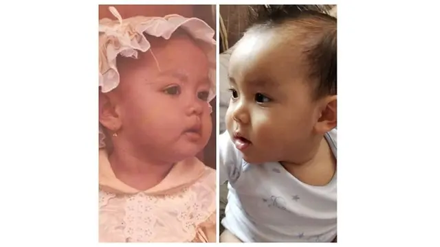 Foto Masa Kecil Artis dan Anak Mirip Banget