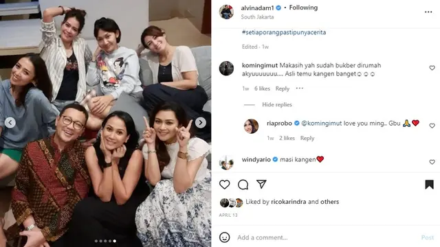 pemeran orangtua di sinetron Dari Jendela SMP buka puasa bersama (Foto: Instagram alvinadam1)