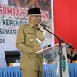 Wakil Gubernur Sumsel Mawardi Yahya dilaporkan terkait dugaan pencemaran nama baik oleh tim kuasa hukum paslon petahana Ogan Ilir (Dok.Humas Pemprov Sumsel / Nefri Inge)