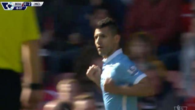 Gol Sergio Aguero, Bawa Man City Unggul 3-0 Atas Bournemouth