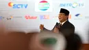 Capres nomor urut 02 Prabowo Subianto saat tanya jawab dalam debat keempat Pilpres 2019 yang diselenggarakan KPU di Hotel Shangri-La, Jakarta, Sabtu (30/3). Debat kali ini mengangkat tema tentang ideologi, pemerintahan, pertahanan dan keamanan, serta hubungan internasional. (Liputan6.com/JohanTallo)