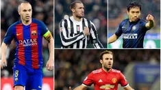 Berikut ini para pesepak bola yang mampu meraih gelar Sarjana. Tiga diantaranya adalah Giorgio Chiellini, Juan Mata dan Andres Iniesta. (Foto-foto Kolase AFP)