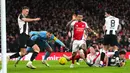 Arsenal harus mengakui keunggulan Newcastle United dalam laga leg pertama semifinal Carabao Cup 2024/2025 yang digelar di Emirates Stadium, Rabu (8/1/2025) dini hari WIB. Tampil di depan pendukung sendiri, The Gunners menyerah dua gol tanpa balas. (AP Photo/Kirsty Wigglesworth)