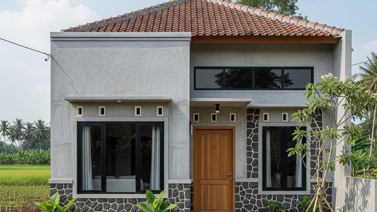 7 Contoh Rumah Kampung dengan Semen Ekspos yang Lagi Tren, Memukau dan Fungsional
