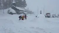 Bencana Longsor Salju Dekat Danau Tahoe Amerika Serikat, 8 Pemain Ski Tewas dan 1 Hilang