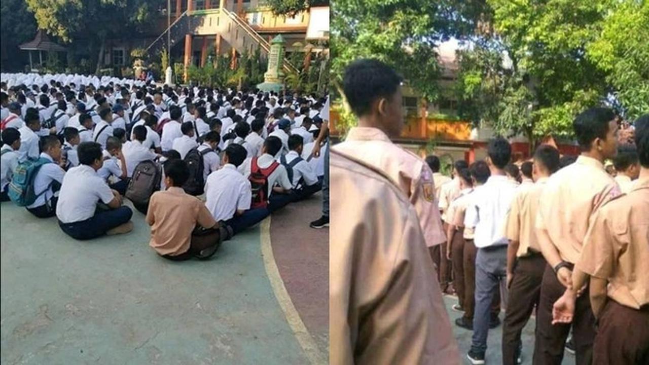 6 Momen Apes Murid Salah Pakai Seragam Saat Upacara, Harus Tahan Malu