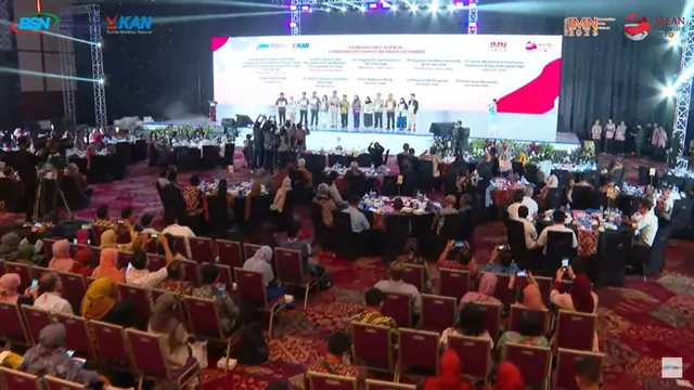 Acara Temu Nasional Standardisasi dan Penilaian Kesesuaian, sebagai rangkaian kegiatan Festival Infrastruktur Mutu Nasional Tahun 2023, Rabu (15/6/2023). (Dok Kemenko Perekonomian)