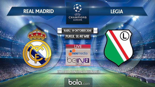 Liga Champions_Real Madrid Vs Legia (Bola.com/Adreanus Titus)
