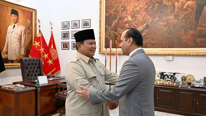 Prabowo Terima Kunjungan Wakil PM Qatar, Dapat Pesan Khusus dari Emir Sheikh Tamim