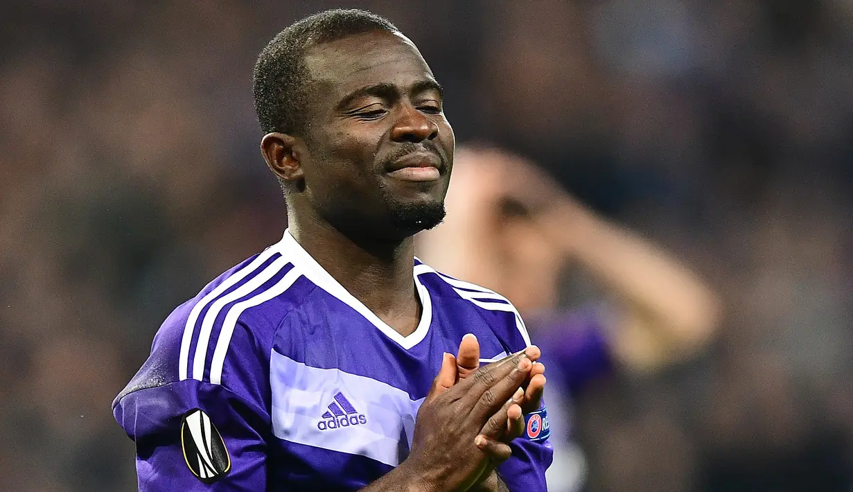 8 - Frank Acheampong (Tianjin TEDA) - Kecepatan: 95 dan Akselerasi: 91. (AFP/Emmanuel Dunand)
