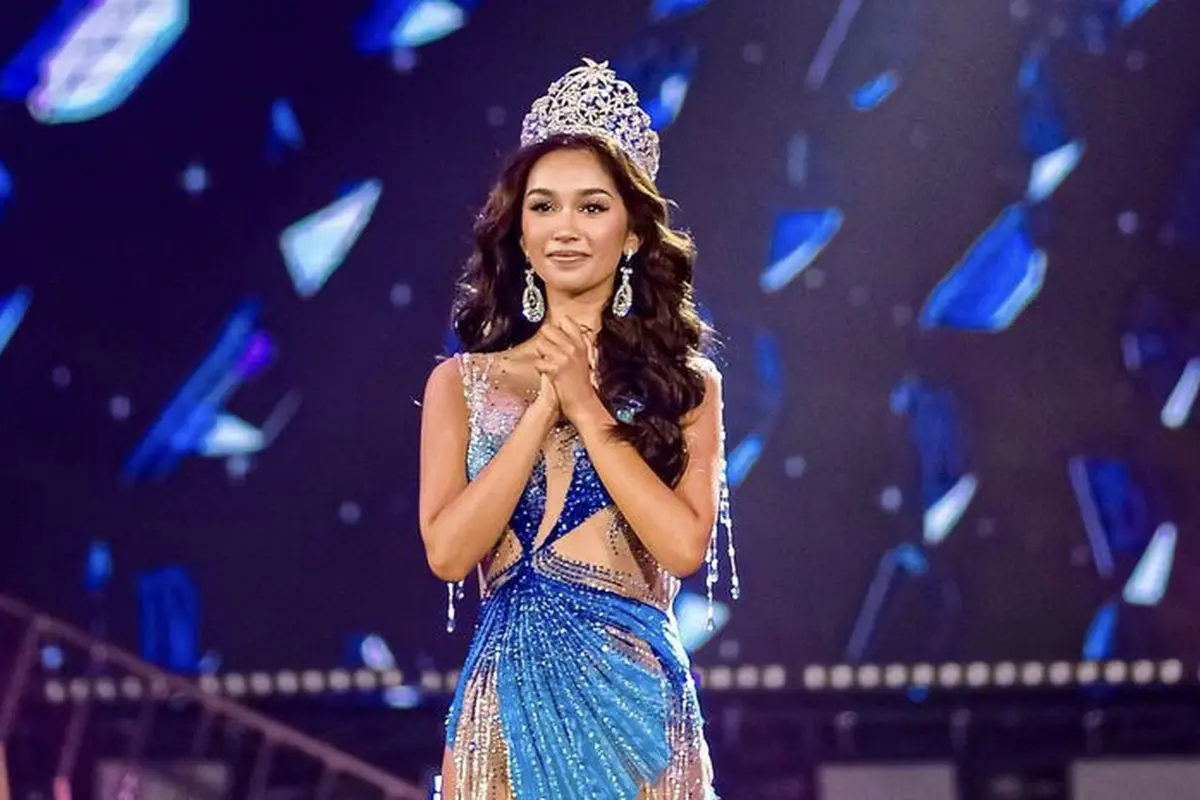 Tampilan Sophia Rogan di Miss Grand Internasional mendatang mengenakan gaun terinspirasi zodiaknya/dok. Instagram thesophiarogan