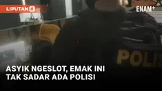 Kocak! Emak-emak Asyik Judi Slot Tidak Sadar Digerebek Polisi