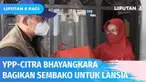 Tim YPP SCTV-Indosiar bersama Citra Bhayangkara membagikan 300 paket sembako dan 600 masker kepada para lansia perempuan di Kawasan Cipinang Cempedak, Jakarta Timur. Dalam pemberian bantuan, salah seorang lansia tak kuasa menahan tangis haru.