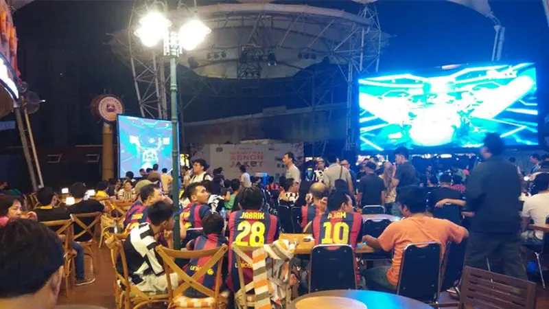 Nobar Final Liga Champions Juventus vs Barcelona Bersama Liputan6.com