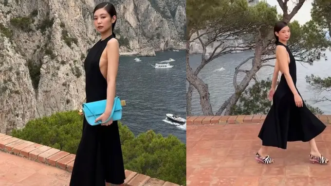 9 Potret Cantik Jennie BLACKPINK Debut Jadi Model di Jacquemus Cruise Show 2025, Menawan dengan Busana Hitam