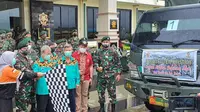 Divisi 3 Kostrad Kirim 8 Truk Bantuan untuk Korban Gempa Sulbar