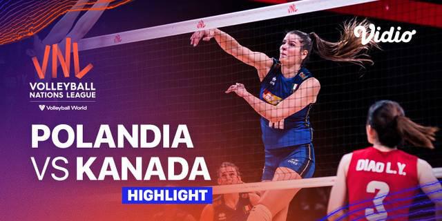 VIDEO: Laga Seru Volleyball Nations League 2023 Putri, Polandia Kalahkan Kanada 3-2