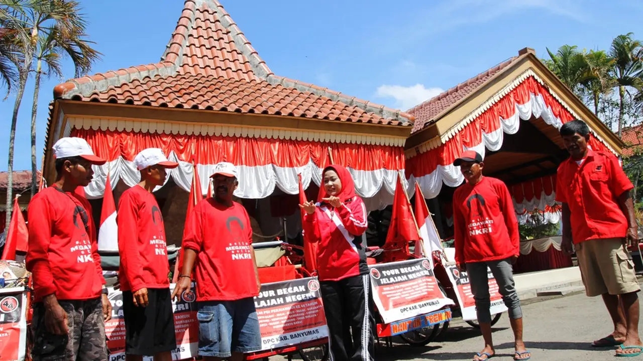 5 Tukang Becak Gowes Becak Keliling Jawa-Bali demi Sukarno