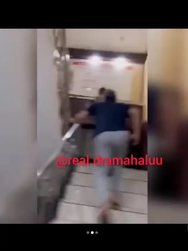 Momen Rizky Billar berlari cepat hingga terbirit-birit saat bertemu pewarta diunggah melalui video di akun gosip Instagram @real.dramahaluu.