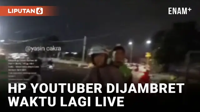 Lagi Asyik Live, HP YouTuber Yasin Cakra Dirampas Jambret di Perlintasan Kereta Senen