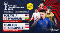 Link Live Streaming Pertandingan Piala AFF U-23 Gratis di Vidio, 15-16 Februari 2022. (Sumber : dok. vidio.com)