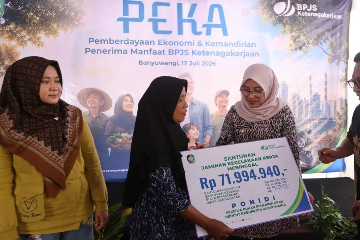 Program Pemberdayaan Ekonomi dan Kemandirian Penerima Manfaat (PEKA) di Banyuwangi, Jumat (17/7/2026).