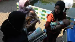 Bahkan, sekitar 9,8 persen kematian pada bayi di bawah 12 bulan dan 4,55 kematian pada balita usia 12-59 bulan di Indonesia disebabkan oleh diare. (merdeka.com/Imam Buhori)