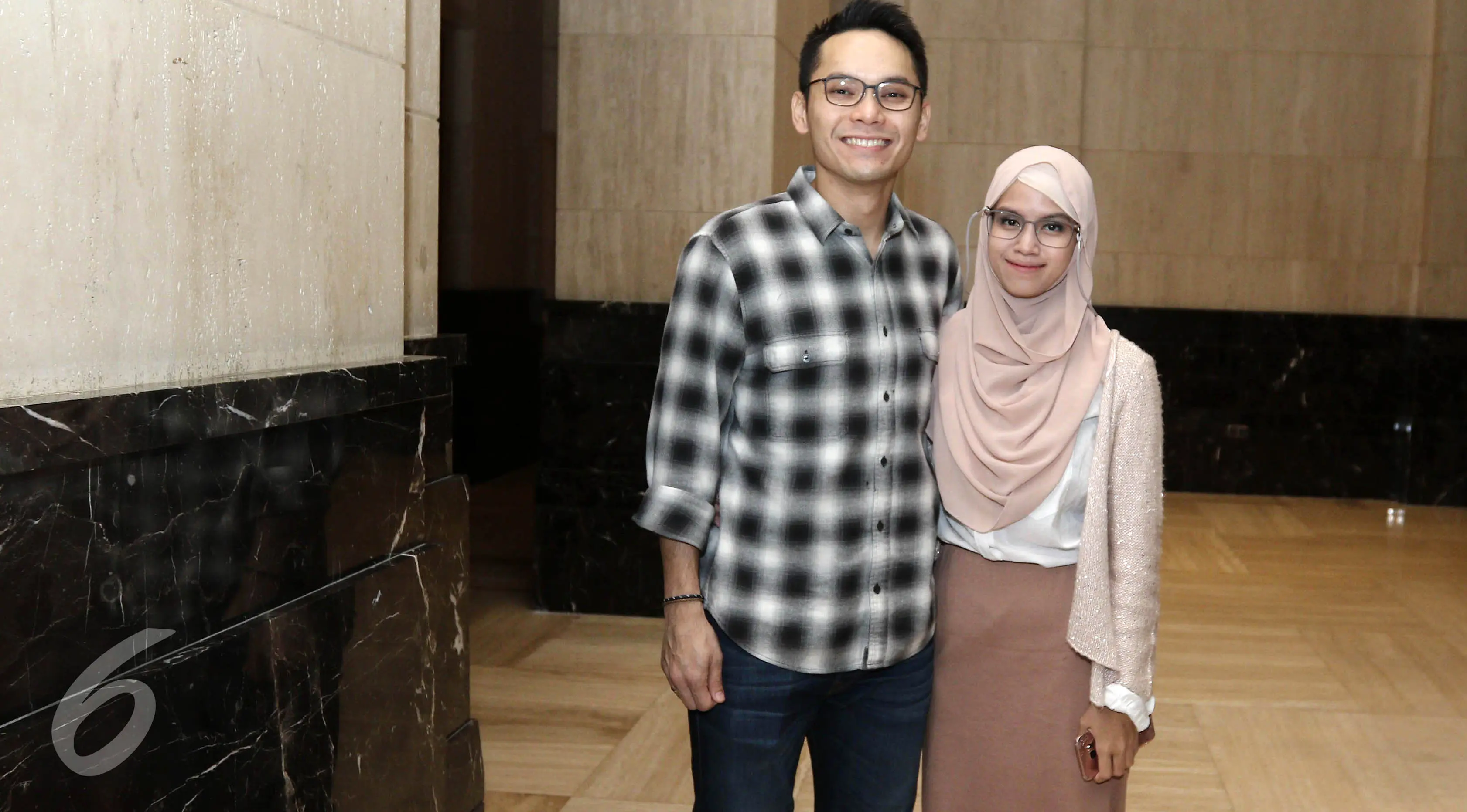 Ben Kasyafani dan istri, Nesyana Ayu Nabila (Herman Zakharia/Liputan6.com)