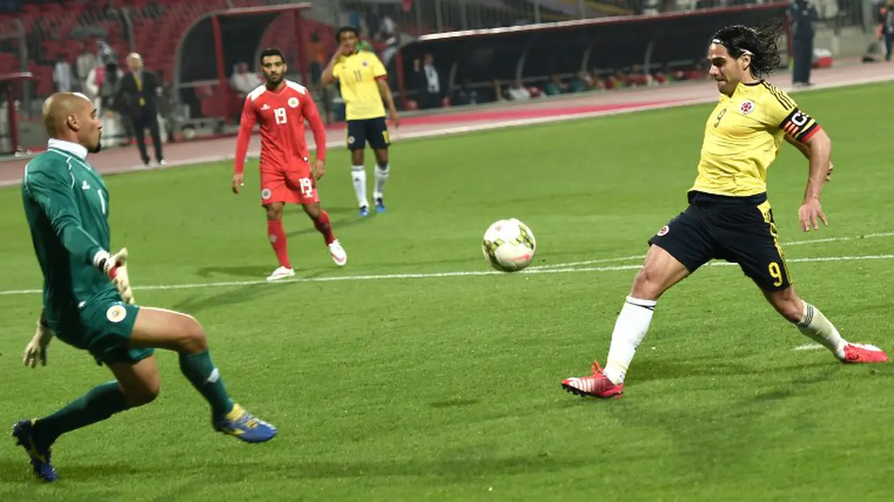 Video Falcao Cetak 2 Gol dengan Kolombia