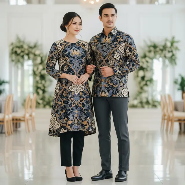 Model Atasan Batik Couple Sarimbit Terbaru