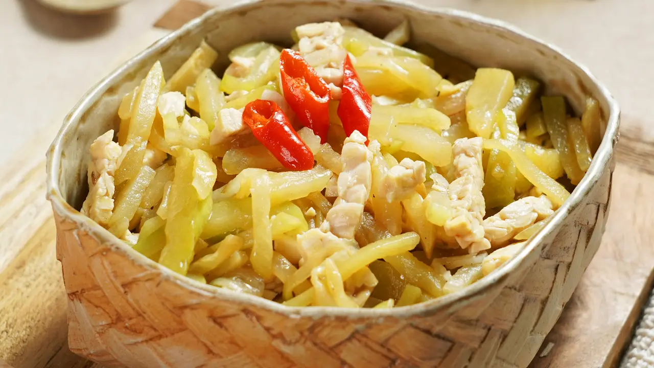 tumis labu sian tempe