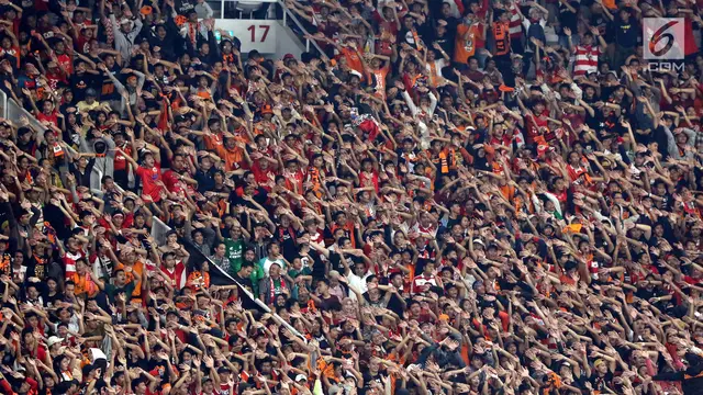 Dukung Persija Jakarta, Ribuan Suporter The Jakmania Padati Stadion GBK