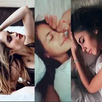 Cantiknya tiada dua, 5 artis ini berpose di atas ranjang.