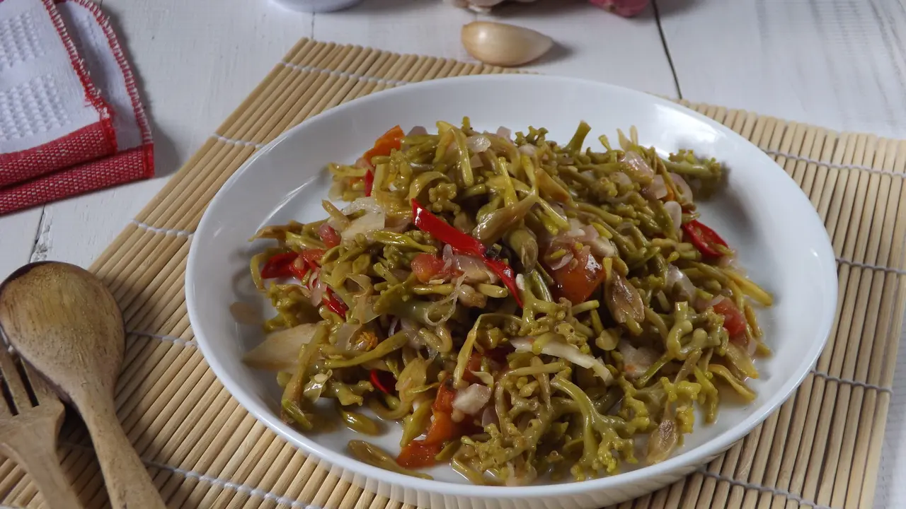 resep bunga pepaya kecombrang