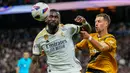 Dengan hasil ini, Real Madrid masih tertahan di posisi 2 dengan perolehan 29 poin, dan gagal menggusur Girona dari puncak klasemen sementara. Sedangkan, Rayo tertahan di peringkat ke-9 dengan 18 poin. (AP Photo/Manu Fernandez)