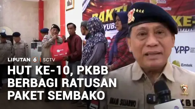 Satu Dekade Mengabdi, PKBB Salurkan Bantuan Sembako di Tengah Tingginya Harga Pangan